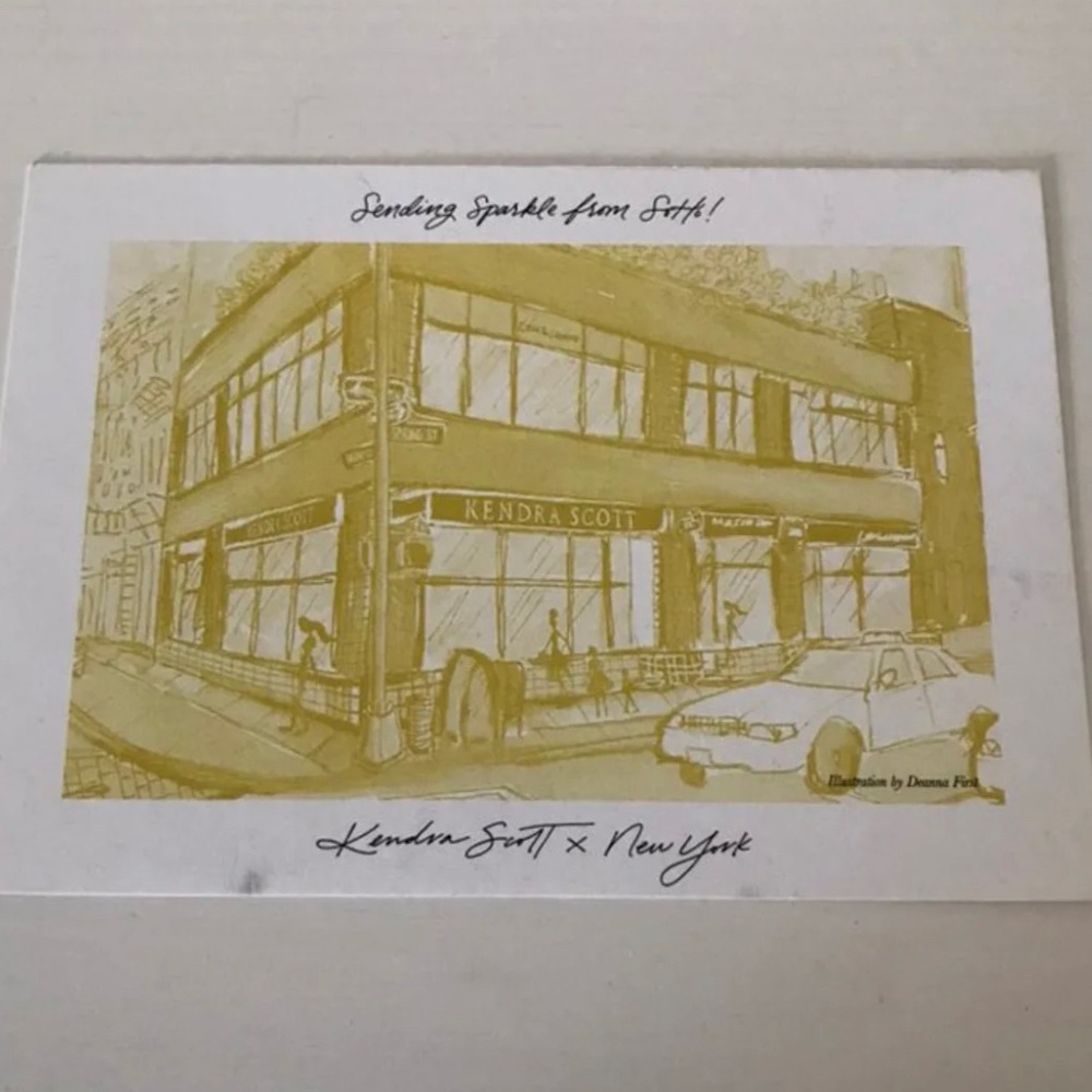 Kendra Scott Soho NYC post card
